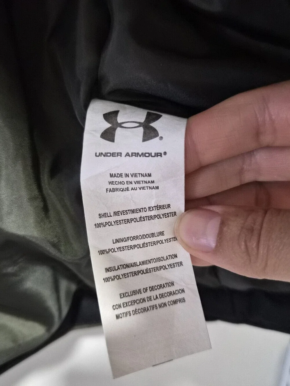 Under Armour Boys UA Westward 3 In 1 Jacket Oilve Green Size Youth XL
